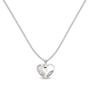 Срібний кулон Spark зі Swarovski Heart Studs N28086C-L
